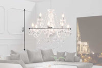 Eleganter Kronleuchter CRYSTAL 75cm klar Acryl 9-armig Lüster