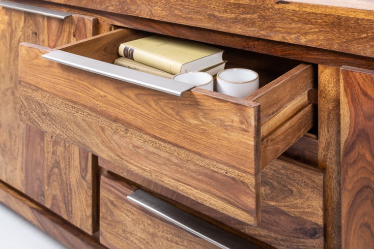 MAKASSAR Massives Sideboard 175cm Sheesham Kommode Palisander