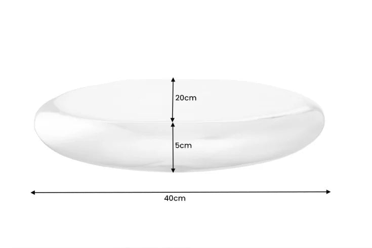 TEAR Modern design wall shelf 40cm silver aluminum