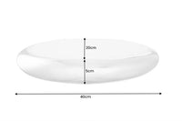 TEAR Modern design wall shelf 40cm silver aluminum