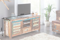 JAKARTA Unique TV board 150cm colorful recycled solid wood