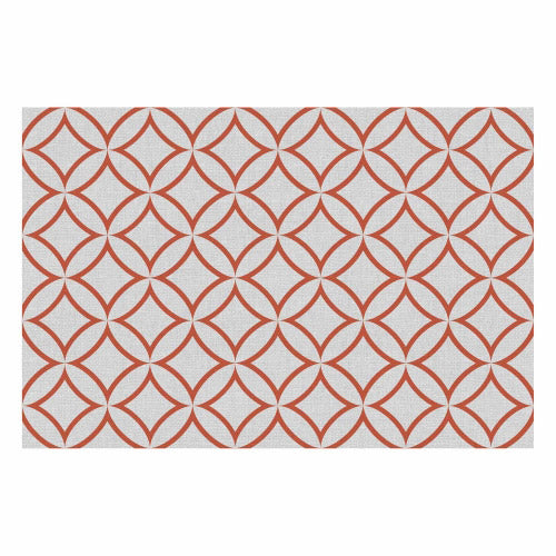 Vinyl Teppich MATTEO Leinen 7 Rot, rechteckig, Höhe: 2.2 mm