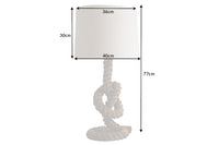 Maritime Stehlampe SEVEN SEAS 80cm Seil-Tischleuchte Leinenschirm