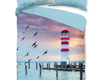 Lighthouse Bettbezug mit Kissenbezug