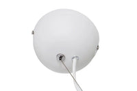 INFINITY HOME Moderne Design Hängeleuchte 70cm weiß silber Pendelleuchte