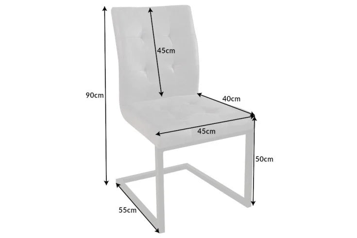 OXFORD design cantilever chair iron frame