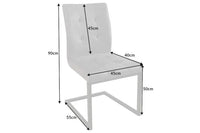 OXFORD design cantilever chair iron frame