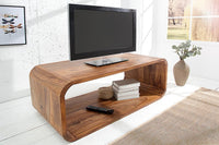 CUBUS Eleganter Holz Couchtisch 100cm Sheesham stone finish TV-Board