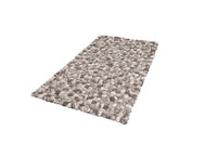 ORGANIC LIVING Handgewebter Schurwolle-Teppich 200x120cm grau Filz Steinoptik