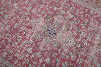 OLD MARRAKESCH Orientalischer Baumwoll-Teppich 240x160cm rot antik florales Muster