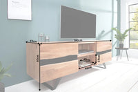 AMAZONAS Solid TV board 160cm acacia metal lowboard tree edge