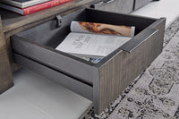 IRON CRAFT Solid TV board 170cm gray mango wood lowboard 3 drawers