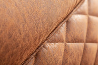 MUSTANG LOUNGER Retro lounge chair antique with decorative quilting