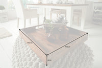 Elegantes Servier Tablett CIANO 40x40cm Akazie Massivholz mit Griffen