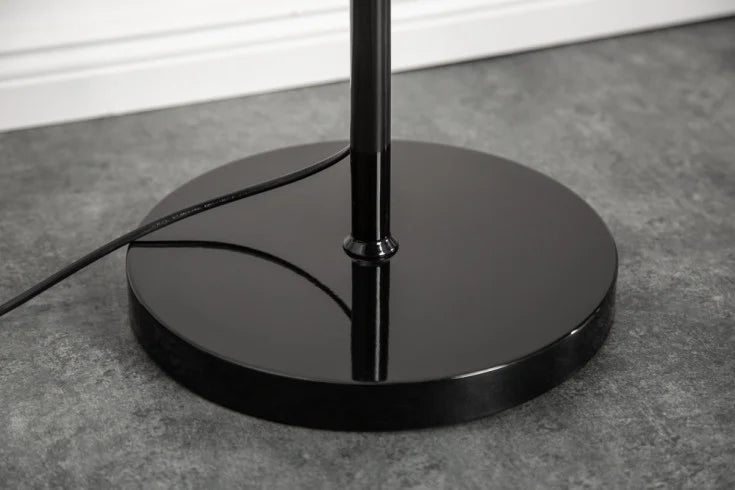 LEVELS Design Stehlampe 163cm schwarz grau mit 3 Leinenschirmen