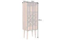 BODEGA Massives Weinregal 145cm Akazienholz Flaschenregal Industrial Design