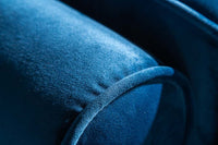 Design 3-Sitzer Sofa COZY VELVET 220cm Samt Federkern Lounge