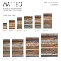 Vinyl Teppich MATTEO Holz, rechteckig, Höhe: 2.2 mm