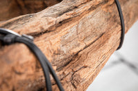 BARRACUDA Industrial hanging lamp 152cm recycled solid wood with 5 lights