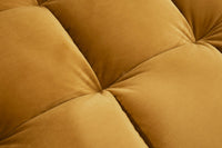 HEAVEN Large corner sofa 255cm gray linen fabric including cushions country house style