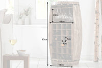 BODEGA Shabby Chic wine rack 97cm pine wine barrel for 24 bottles