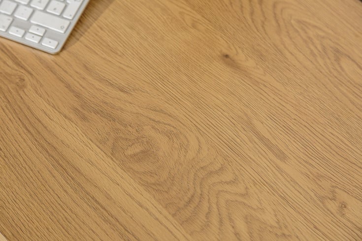 STUDIO Industrial corner desk 130cm oak look with drawers