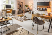 STUDIO Industrial Bücherregal 180cm Eichenoptik mit Metallgestell