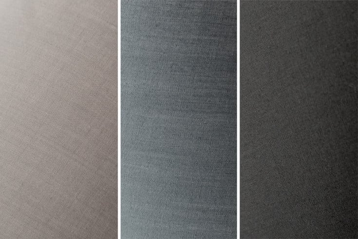 LEVELS Design Stehlampe 176cm schwarz grau mit 5 Leinenschirmen