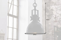 INDUSTRIAL design hanging lamp 45cm black industrial style