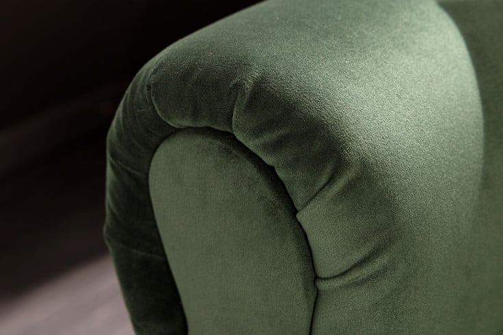MAISON BELLE AFFAIRE Chesterfield 3er Sofa 220cm Strukturstoff mit Schlaffunktion