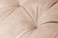 MILANO Design Barhocker braun Samt Barstuhl mit Chesterfield Steppung