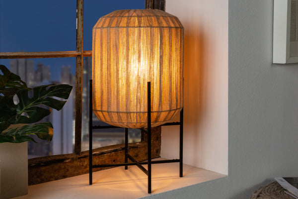 PURE NATURE Elegant table lamp 28cm natural rattan table lamp
