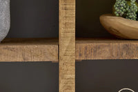 IRON CRAFT Massives Regal 172cm Mangoholz Bücherregal acht Fächer Industrial Design
