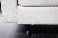 Design 3-Sitzer Sofa COZY 220cm weiß Bouclé Federkern