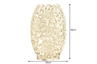 Filigrane Design XXL Vase ABSTRACT LEAF gold Handarbeit