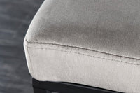 PETIT BEAUTÉ Design Sitzbank 80cm Cord schwarzes Gestell