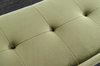 BOUTIQUE design bench 100cm velvet black metal legs