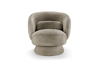 BOSSA NOVA Drehbarer Design Sessel 80cm Bouclé