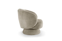 BOSSA NOVA Drehbarer Design Sessel 80cm Bouclé