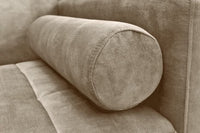 COUTURE Modernes Schlafsofa 196cm Microvelours 3-Sitzer Couch Bettfunktion ink. Kissen