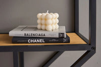 SLIM LINE design wall shelf 77cm natural black wild oak look industrial