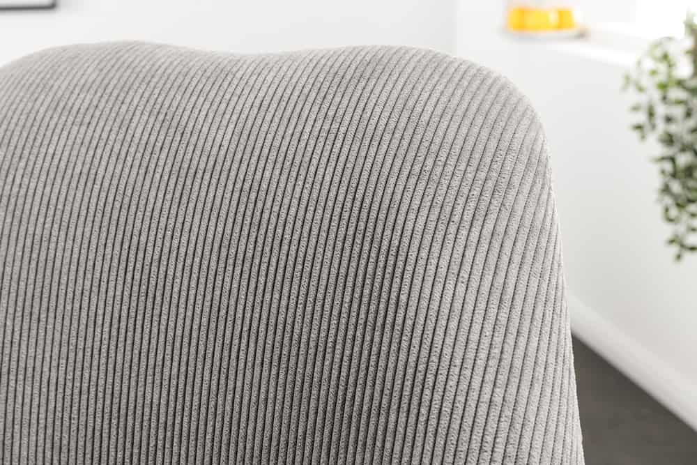 SCANDINAVIA MEISTERSTÜCK Design Stuhl Cord schwarz Metall-Gestell