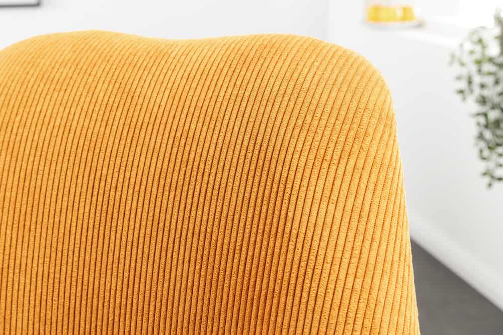 SCANDINAVIA MEISTERSTÜCK Design Stuhl Cord schwarz Metall-Gestell