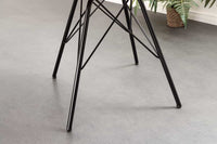 SCANDINAVIA MEISTERSTÜCK Design Stuhl Cord schwarz Metall-Gestell