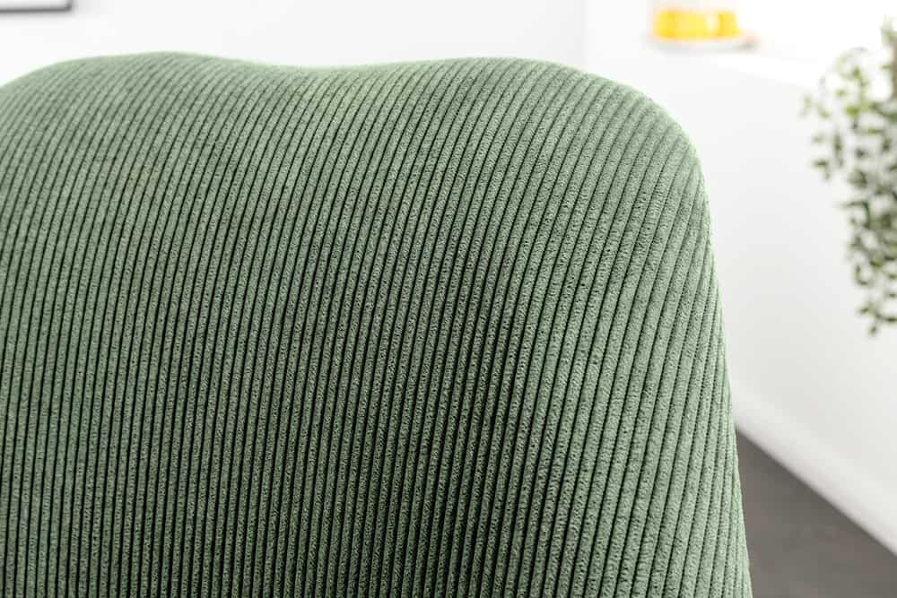 SCANDINAVIA MEISTERSTÜCK Design Stuhl Cord schwarz Metall-Gestell