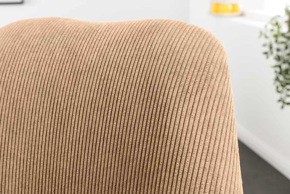 SCANDINAVIA MEISTERSTÜCK Design Stuhl Cord schwarz Metall-Gestell