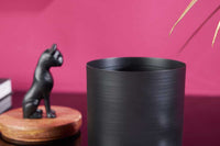 PANTHER Design Dose 20cm natur Mangoholz Panther-Figur Metall Dekoration