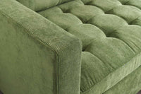 STOCKHOLM Retro Ecksofa 220cm Cord Federkern 3-Sitzer