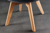 Design Stuhl SCANDINAVIA MEISTERSTÜCK transparent Kunststoff Buchenholz natur