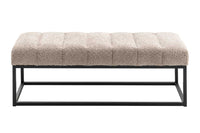 EUPHORIA design bench 160cm velvet retro style decorative quilting hairpin legs metal legs armrests